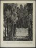 Aux âmes sensibles, vue du tombeau de Jean-Jacques Rousseau dans l'Isle des Peupliers à Ermenonville