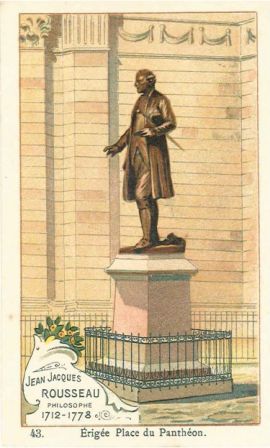 Jean-Jacques Rousseau, philosophe, 1712-1778, [statue] érigée place du Panthéon